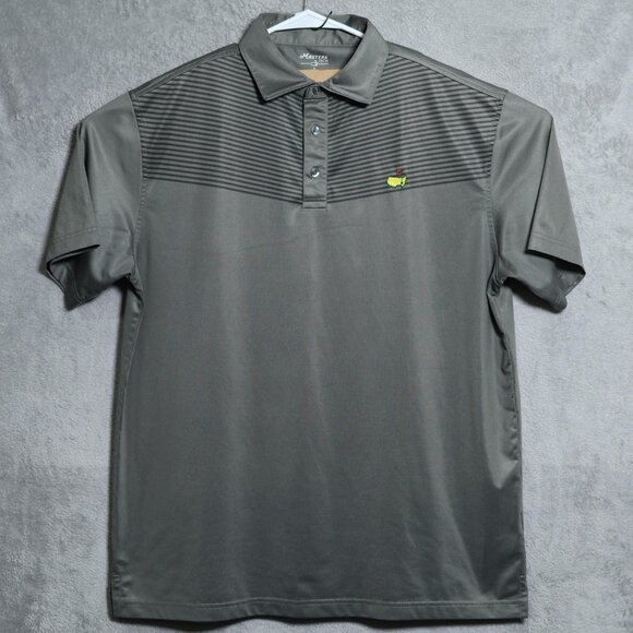 Masters Other - Masters Tech Polo Shirt Mens Large Gray Performance Golf Augusta National